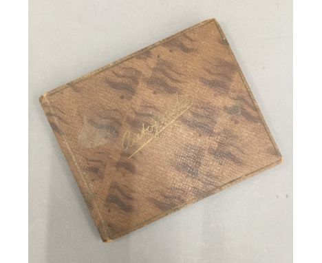 A vintage autograph album