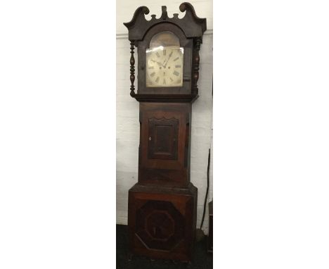 A 19th century North Country mahogany longcase clock