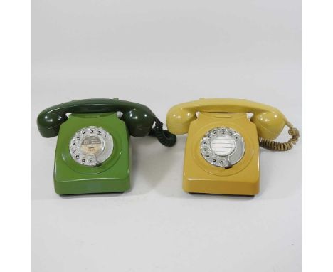 Two vintage telephonesCondition report: These are not currently converted for modern use.
