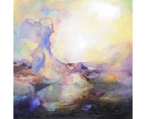 Anna Nightingale, contemporary, Sleep, oil and ink on canvas, signed to the reverse, with exhibition label for Gallery K, Hea