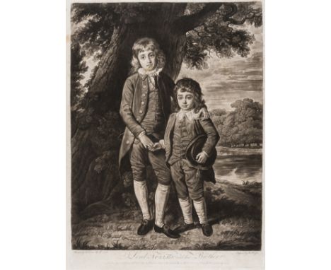 Watson (Thomas) Lord Apsley and his Brother, mezzotint, a good impression on laid paper with margins, neat restoration to rei