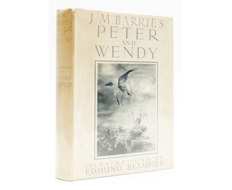 NO RESERVE Barrie (J.M.) Peter Pan, 12 tipped-in colour plates by Edmund Blampied with captioned tissues, original white clot