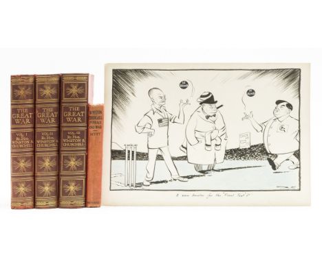 NO RESERVE Churchill (Winston S.) The Great War, 3 vol., first edition bound from the parts, illustrations, light browning to