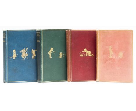 Milne (A. A.) [The Christopher Robin Books], 4 vol., comprising When We Were Very Young, eighteenth edition, 1929; Winnie-the