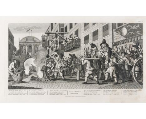 Hogarth (William) Hogarth Restored, The Whole Works, 88 engraved plates (?only), 15 with multiple images, re- engraved by Tho