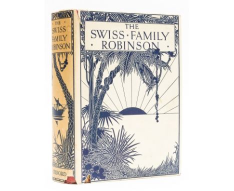 NO RESERVE Wyss (Johann) The Swiss Family Robinson, frontispiece and 19 tipped-in chromolithograph plates by Heath Robinson, 