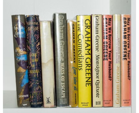 NO RESERVE Greene (Graham) The Heart of the Matter, 1948; Our Man in Havana, 1958; A Burnt-Out Case, 1961, first editions, li