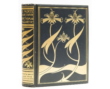 Malory (Sir Thomas) Morte d'Arthur, third edition, one of 1600 copies, illustrations by Aubrey Beardsley, occasional light fo