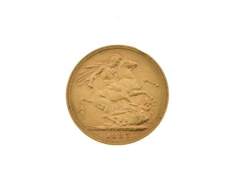Gold Coins - Victorian sovereign, 1887  Condition: Superficial scratches and a few deeper marks as per images - **General con