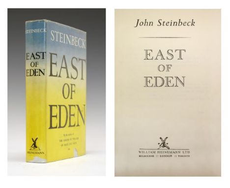 Books - John Steinbeck - East Of Eden, published by William Heinmann, first UK edition 1952, with dust jacket Condition: Plea