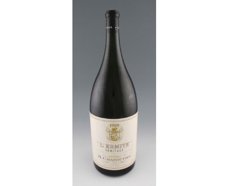 An Imperial sized bottle (6 litres) of Ermitage L'Ermite M. Chapoutier 1999. A wine bordering on perfection &amp; coming from