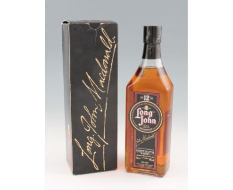 Long John 12 year old Blended Scotch Whisky. Gift box. A rare bottle of this very popular whisky.