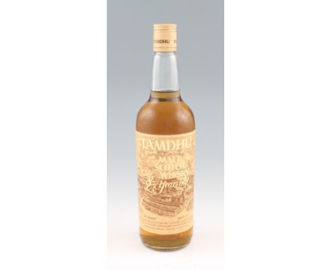 A very old bottling, perhaps 1950's/60's of Tamdhu Glenlivet 8 year old Single Malt Scotch Whisky. 26 2/3 fl ozs. Excellent f
