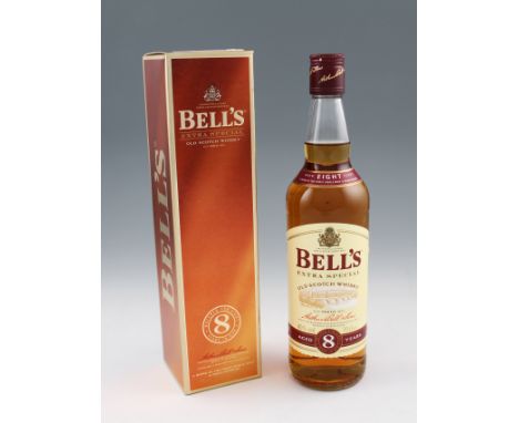 Bells 8 year old 'Extra Special' Scotch Whisky. Old bottling circa 1980's with gift box