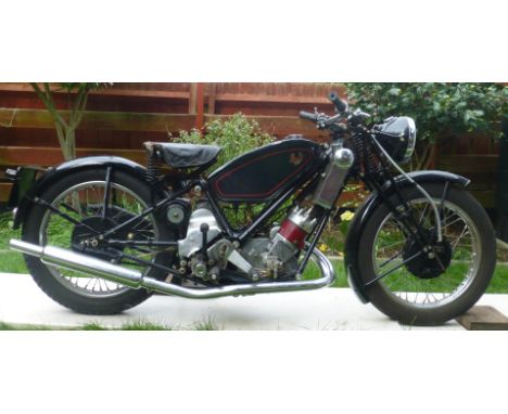 1937 Scott 596cc Flying Squirrel Registration no. JSJ 832Frame no. 4421MEngine no. DPY4387The Scott motorcycle has always had