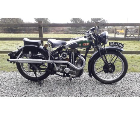 1932 BSA 349cc L32-5 Blue StarRegistration no. DSJ 140Frame no. none visibleEngine no. Z5 1013During the 1930s its advertisin
