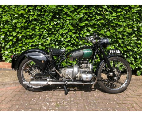 1949 Douglas 348cc T35Registration no. FNR 484Frame no. T35/S 5681/3Engine no. T35/S 5681/3Douglas commenced post-WW2 product