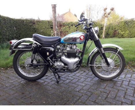 1961 BSA 646cc Spitfire ScramblerRegistration no. 339 XULFrame no. GA74433Engine no. DA10SR 451BSA's first US-market Scramble