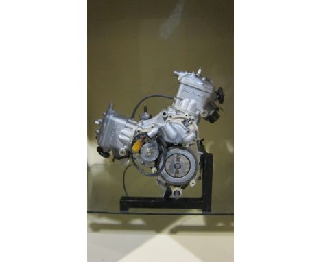 A Rotax V-twin water cooled engine believed Grand Prix typeengine number 9016, fitted with carburettors, condition and comple