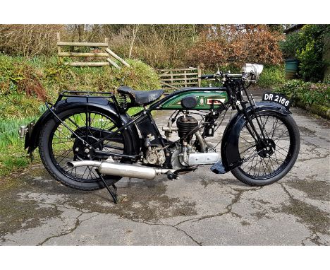 1927 BSA 493cc Model S27Registration no. DR 2166Frame no. GR7754Engine no. M13041SThe first motorcycles made by the Birmingha
