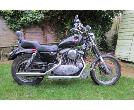 1982 Harley Davidson 1,000cc XLH SportsterRegistration no. AWL 34YFrame no. 1HD1CAH18CY123970Engine no. *CAHC123970*The Harle