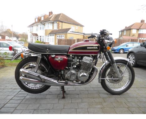 3.6 kilometres from new 1976 Honda CB750 K6Registration no. PFE 894PFrame no. CB750 2561226Engine no. CB750E 2450567Fifty-plu
