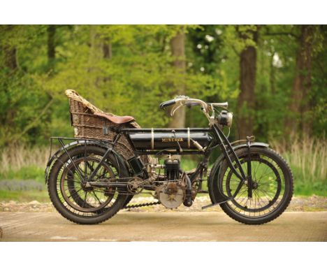 Formerly part of the Ward Brothers Collection 1909 Minerva 3½hp with Wicker SidecarRegistration no. AM 2210Frame no. 21692Eng
