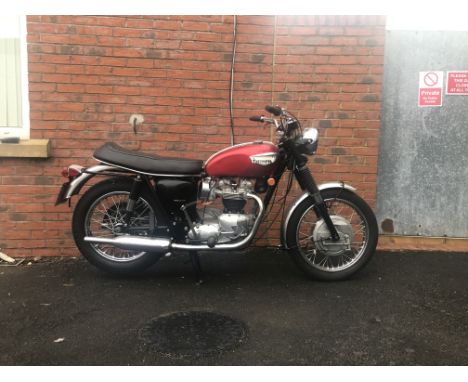 1968 Triumph 649cc T120R BonnevilleRegistration no. EUG 157FFrame no. T120R DU72818Engine no. T120R DU72818'The famous Triump