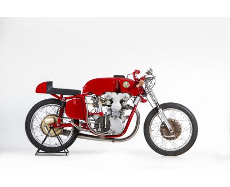 The ex-works 1959 Benelli 248cc Grand Prix Racing MotorcycleFrame no. 1002.GPXEngine no. 1002.GPX•Bought from the late John S