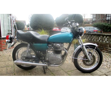 1972 Yamaha 653cc TX650Registration no. EVN 590LFrame no. S650-206880Engine no. S650-212045Arguably the Japanese motorcycle i