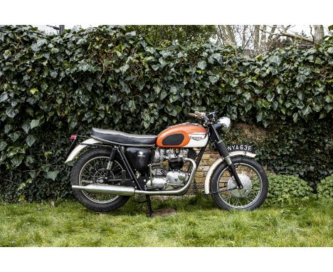 Property of a deceased's estate 1966 Triumph 649cc T120 BonnevilleRegistration no. NYA 63E (see text)Frame no. T120 DU43310En