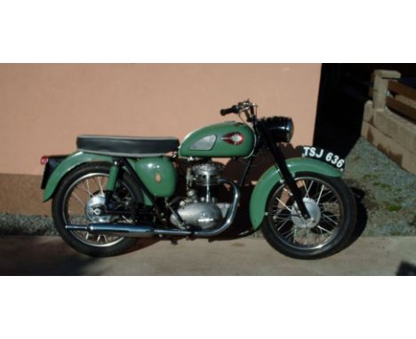 1960 BSA 247cc C15Registration no. TSJ 636Frame no. C15 23399Engine no. C15 21846In September 1958 BSA introduced a new '250'