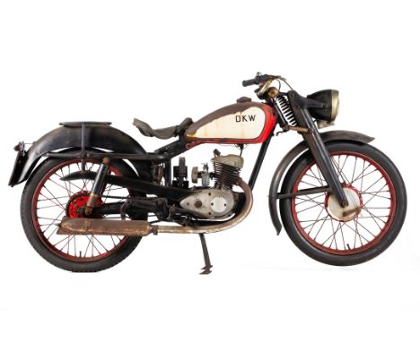 1950 DKW RT125 ProjectFrame no. 2650055Engine no. 2650055DKW was founded in 1919 by Danish engineer Jorgen Rasmussen and buil