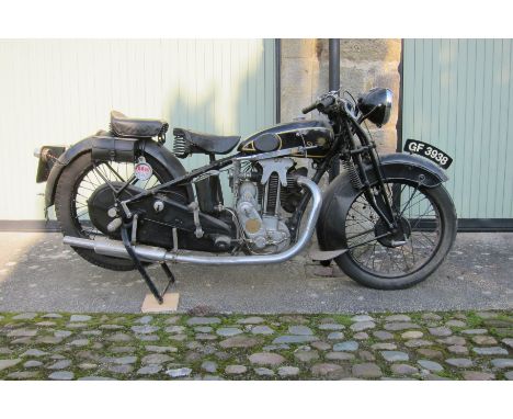 1930 Sunbeam 493cc Model 9Registration no. GF 3938Frame no. D7927Engine no. LL4501Having originally manufactured bicycles in 