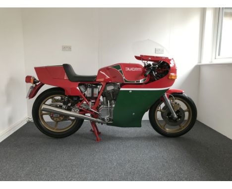 1979 Ducati 864cc Mike Hailwood ReplicaRegistration no. KTM 33VFrame no. 900013Engine no. 089441•Landmark Ducati model•Restor