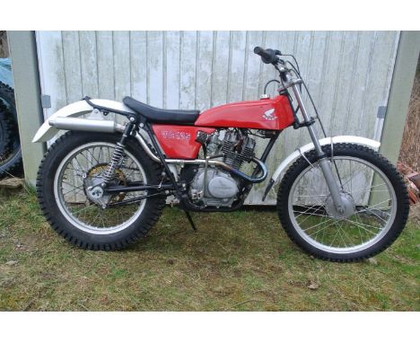 1977 Honda TL125 Trials MotorcycleRegistration no. SSA 237R (see text)Frame no. TL125S 1014417Engine no. TL125SE 1014425Power