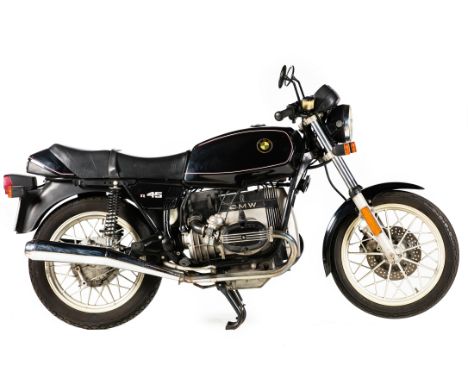 1980 BMW 473cc R45Frame no. 6270059Engine no. 6270059BMW extended its range of horizontally opposed twins in the late 1970s w