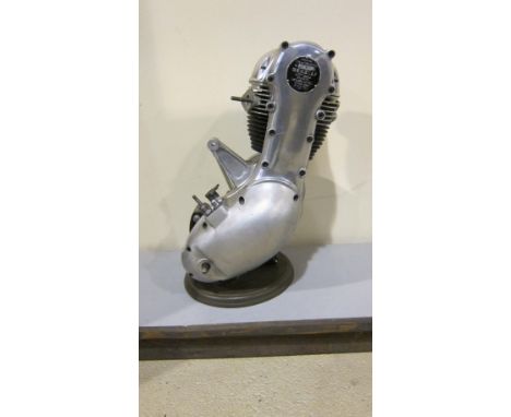 A Benelli OHC engineengine number *L2266N*, mounted on base, condition and completeness unknown, close inspection advised. Lo