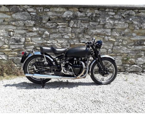 1951 Vincent 998cc Series-C Black Shadow Registration no. GTP 308Frame no. RC9239B Rear Frame no. RC9239BEngine no. F10AB/1B/