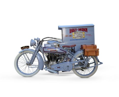 1916 Harley-Davidson 1,000cc Model J &amp; Package Truck SidecarRegistration no. BF 7022Frame no. L9034MEngine no. L9034M•Sol