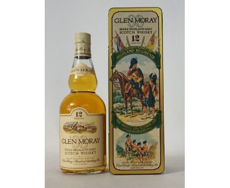 GLEN MORAY 12YO HIGHLAND REGIMENTS
An early bottling of the famous series of tinned version of the GLEN MORAY 12 YEAR OLD Sin