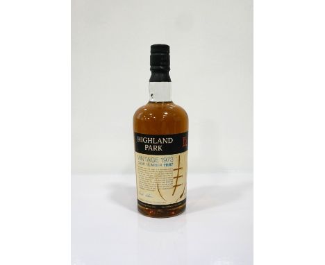 HIGHLAND PARK VINTAGE 1973 - CASK NO. 11167
In 1973 two oak ex-sherry casks were filled an laid to rest until February 2001. 