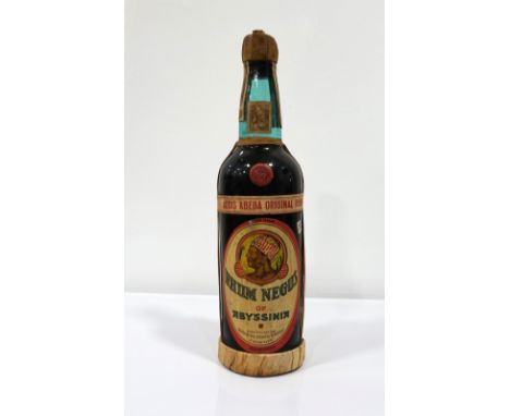 RHUM NEGUS OF ABYSSINIA CA. 1940'S
An ultra rare Rhum, believed to be from Jamaica, bottled for "La Industrial Licorera Espan