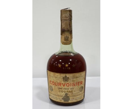 COURVOISIER TROIS ETOILES LUXE COGNAC CA. 1950's
A bottling from the early 1950's from Courvoisier.  "By appointment Purveyor