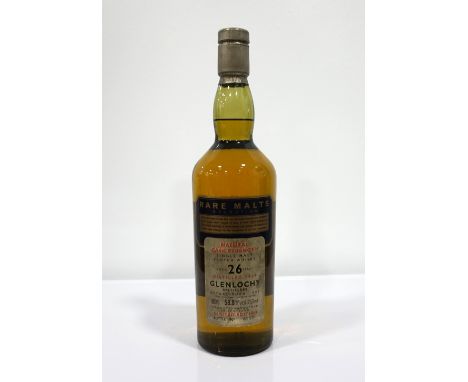 GLENLOCHY 26YO - RARE MALTS
An extremely rare bottle of the Glenlochy 26 year old single malt scotch whisky bottled for the R