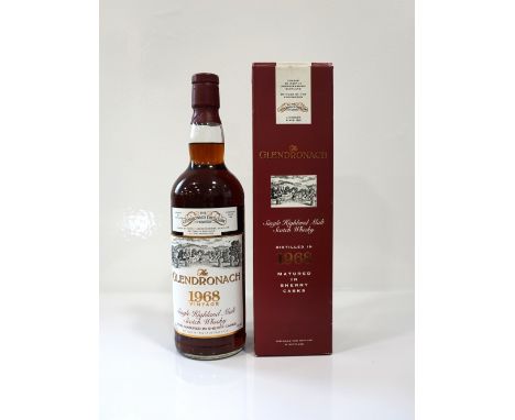 GLENDRONACH 1968
One of the tidiest bottles of The Glendronach 1968 Vintage Single Malt Scotch Whisky that I have ever seen. 