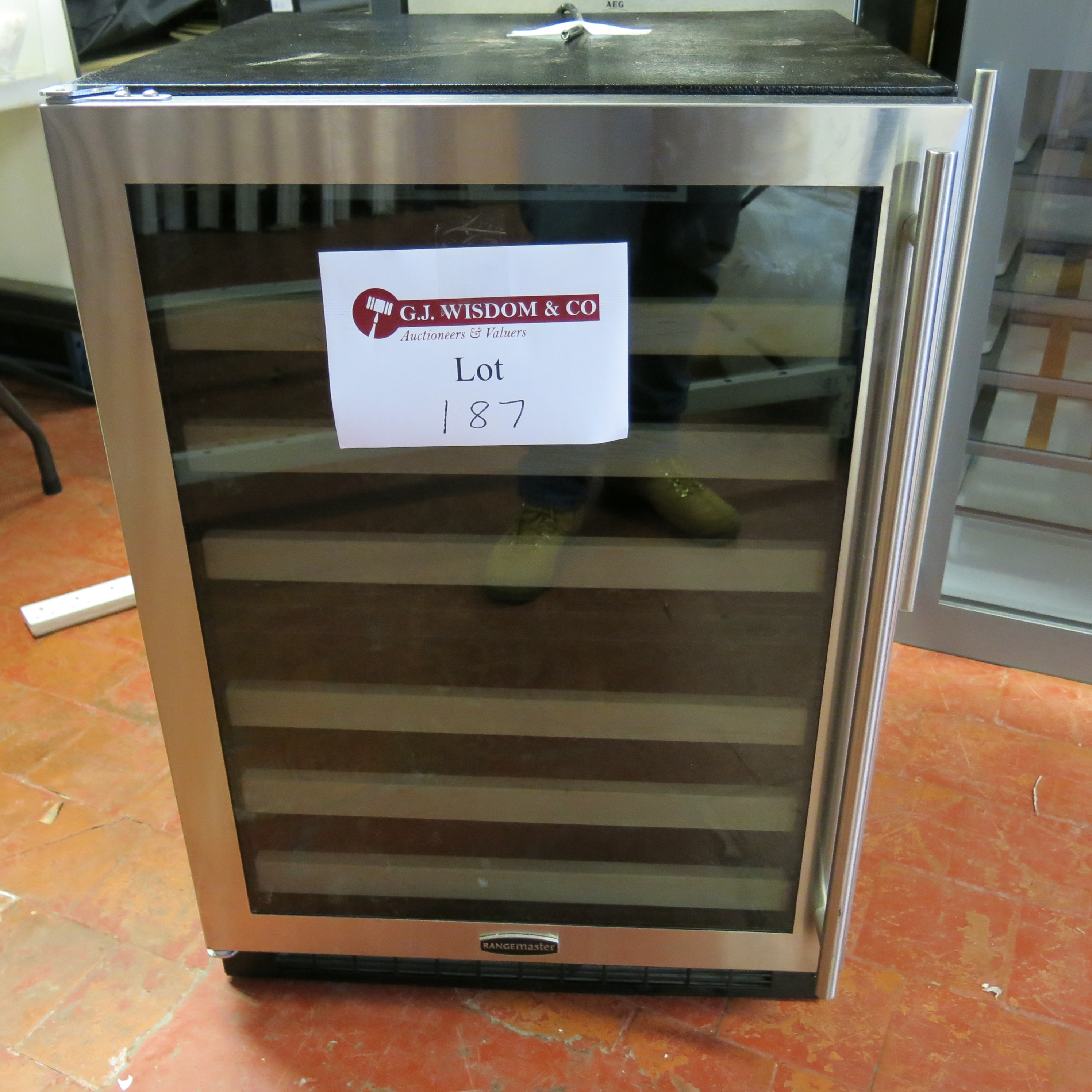 Rangemaster Single Glass Door Dual Zone Wine Cooler, Model RDZ60LSS/C