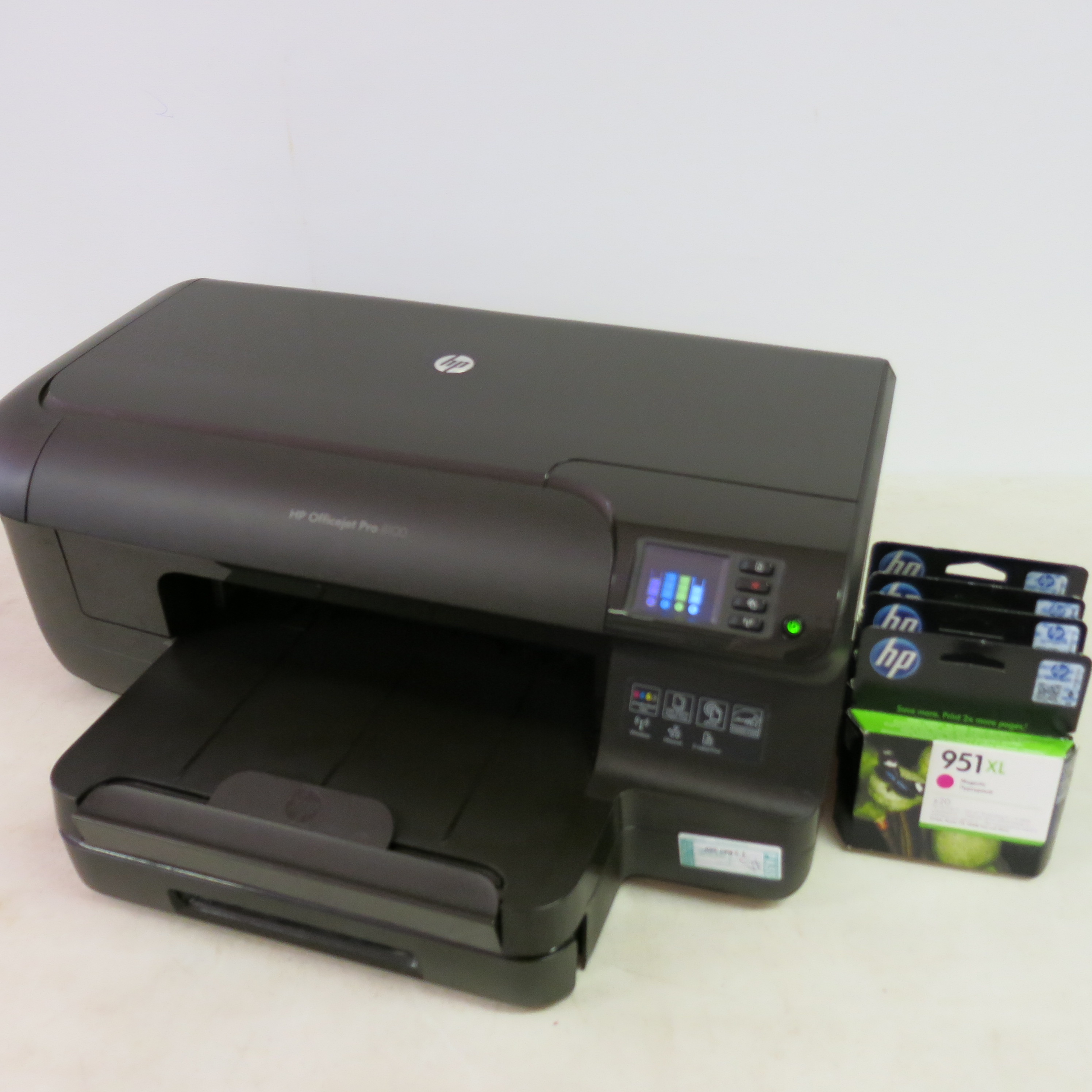 HP OfficeJet Pro 8100 with Power Supply. Comes with Complete Set of Ink