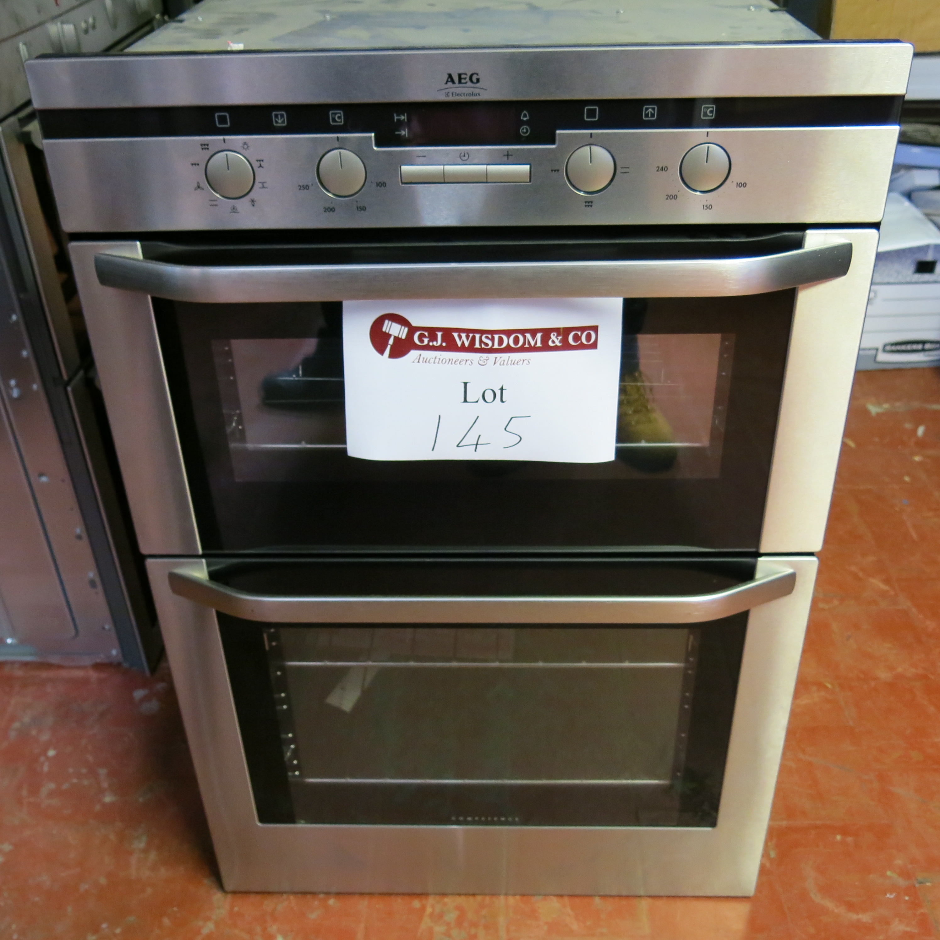 AEG Model D41014M Integrated Double Oven. ExDisplay, New/Unused As