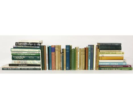 Large quantity of cricket books, many first editions, (Qty)